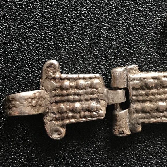 Studded Ethiopian Silver Cross Pendant - Picture 3 of 7